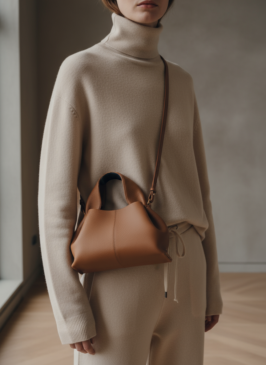 Wexford Petit Nahkalaukku 24 - Kamelinvärinen