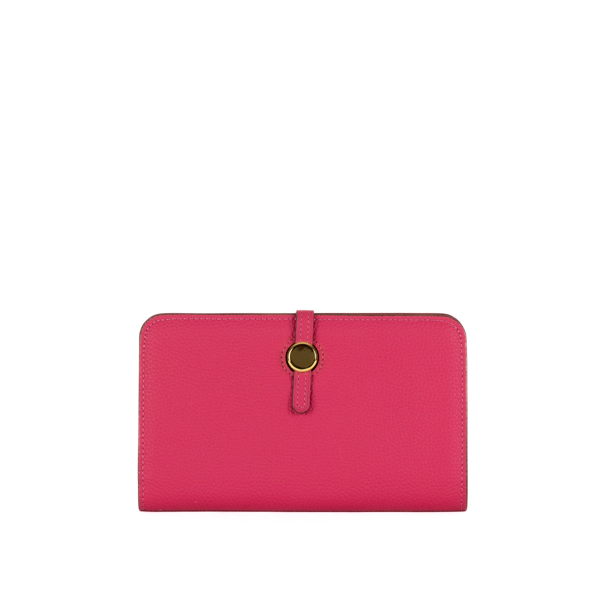 Rundt skinnlommebok 20 - rosa