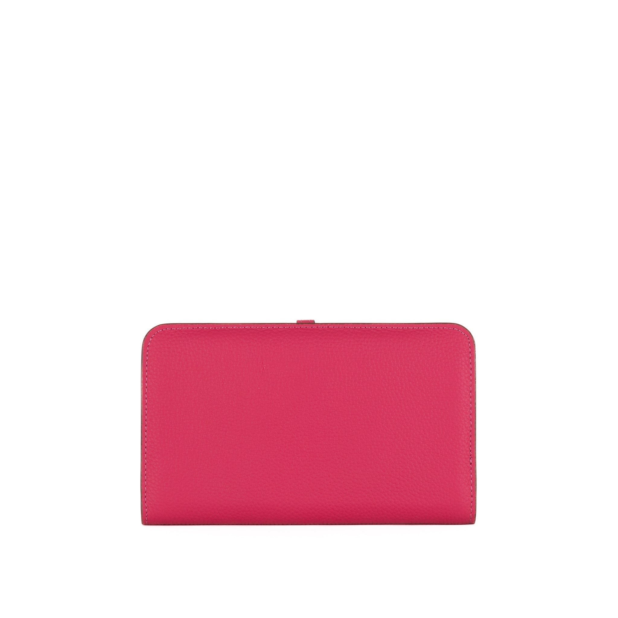 Rundt skinnlommebok 20 - rosa