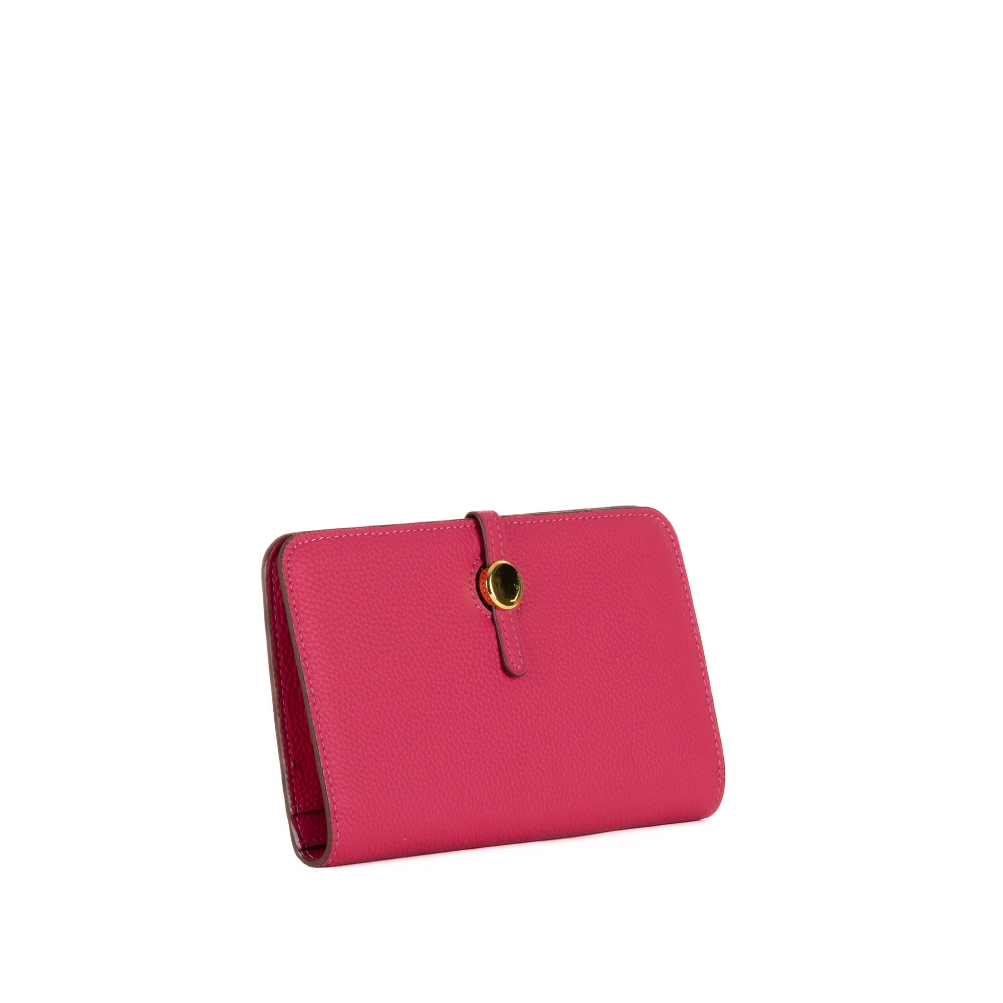 Rundt skinnlommebok 20 - rosa