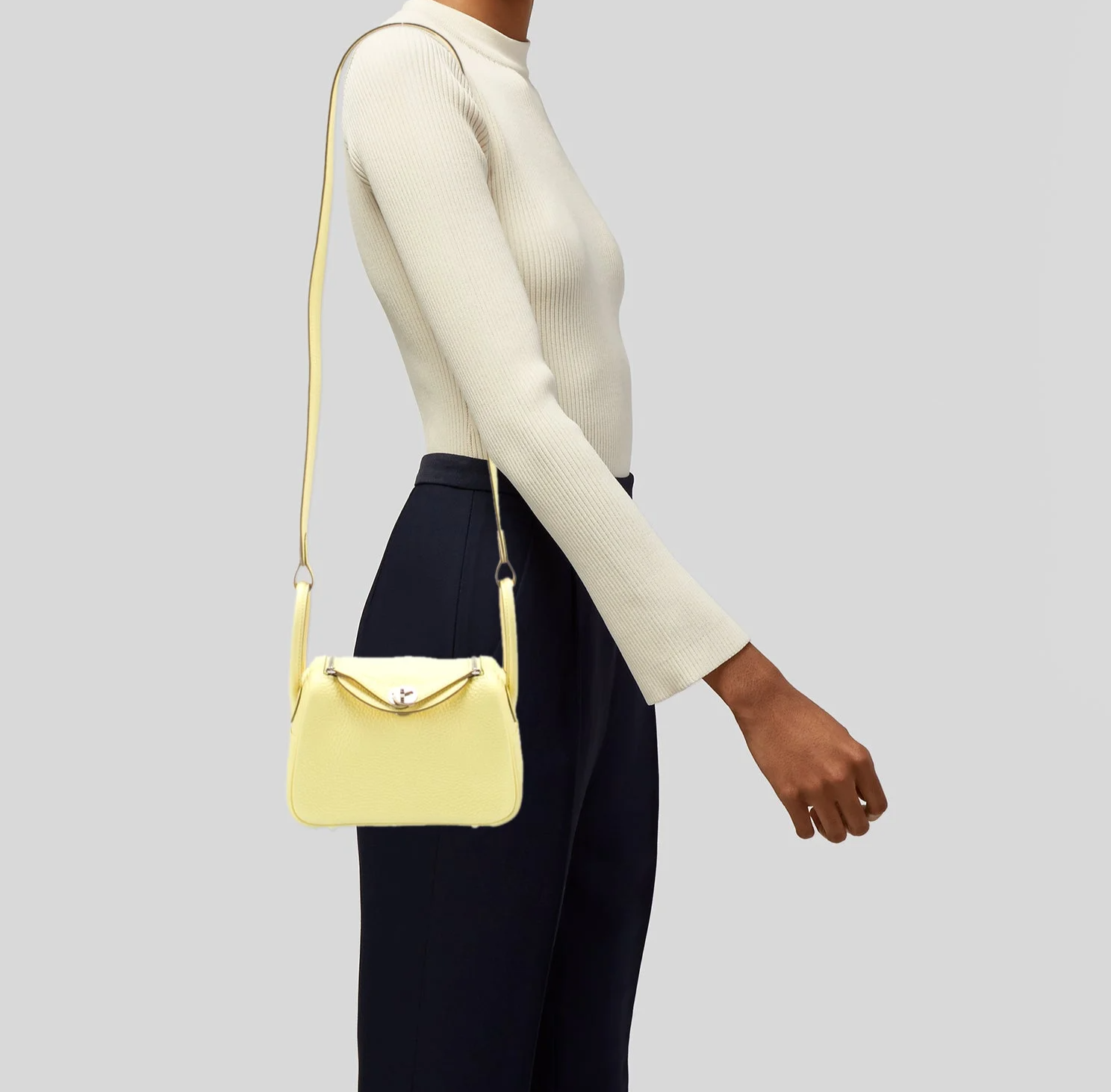 Athlone Handbag 22 - jaune pastel