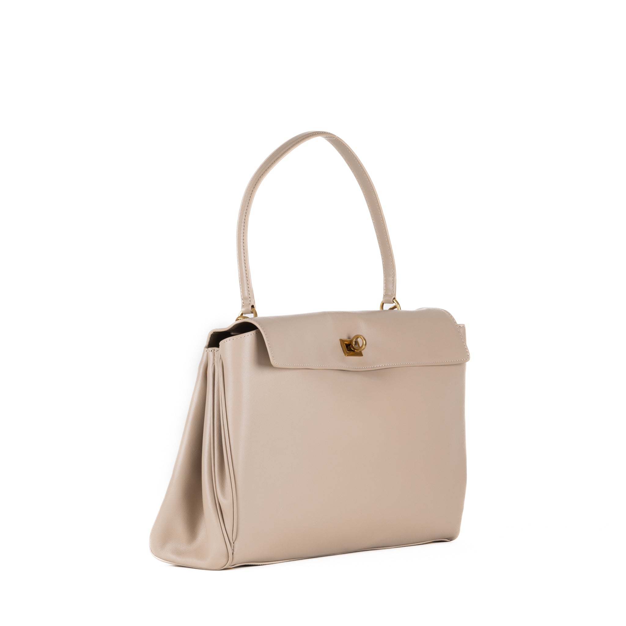 Bianca Leather Handbag 36 - Crème