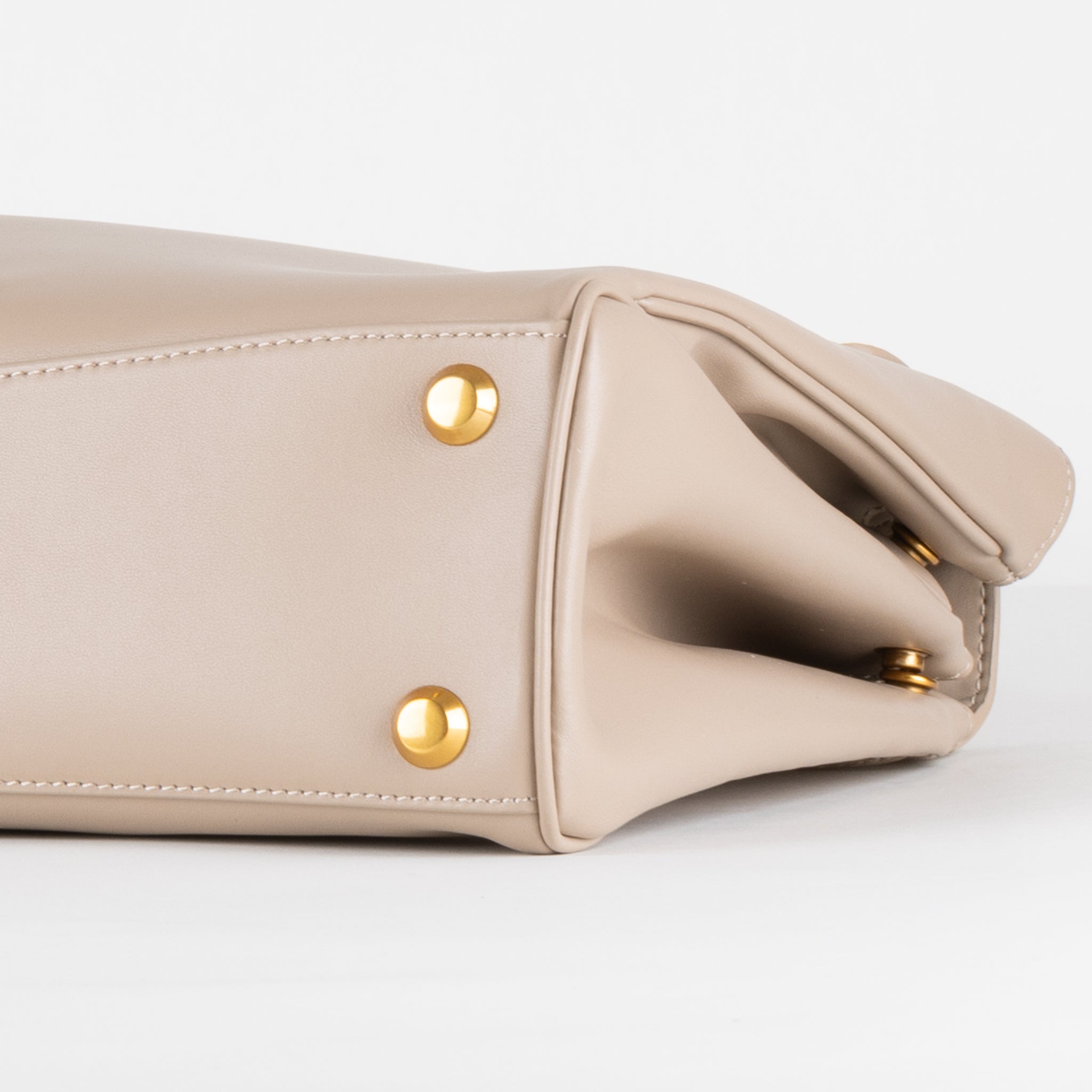 Bianca Leather Handbag 36 - Crème