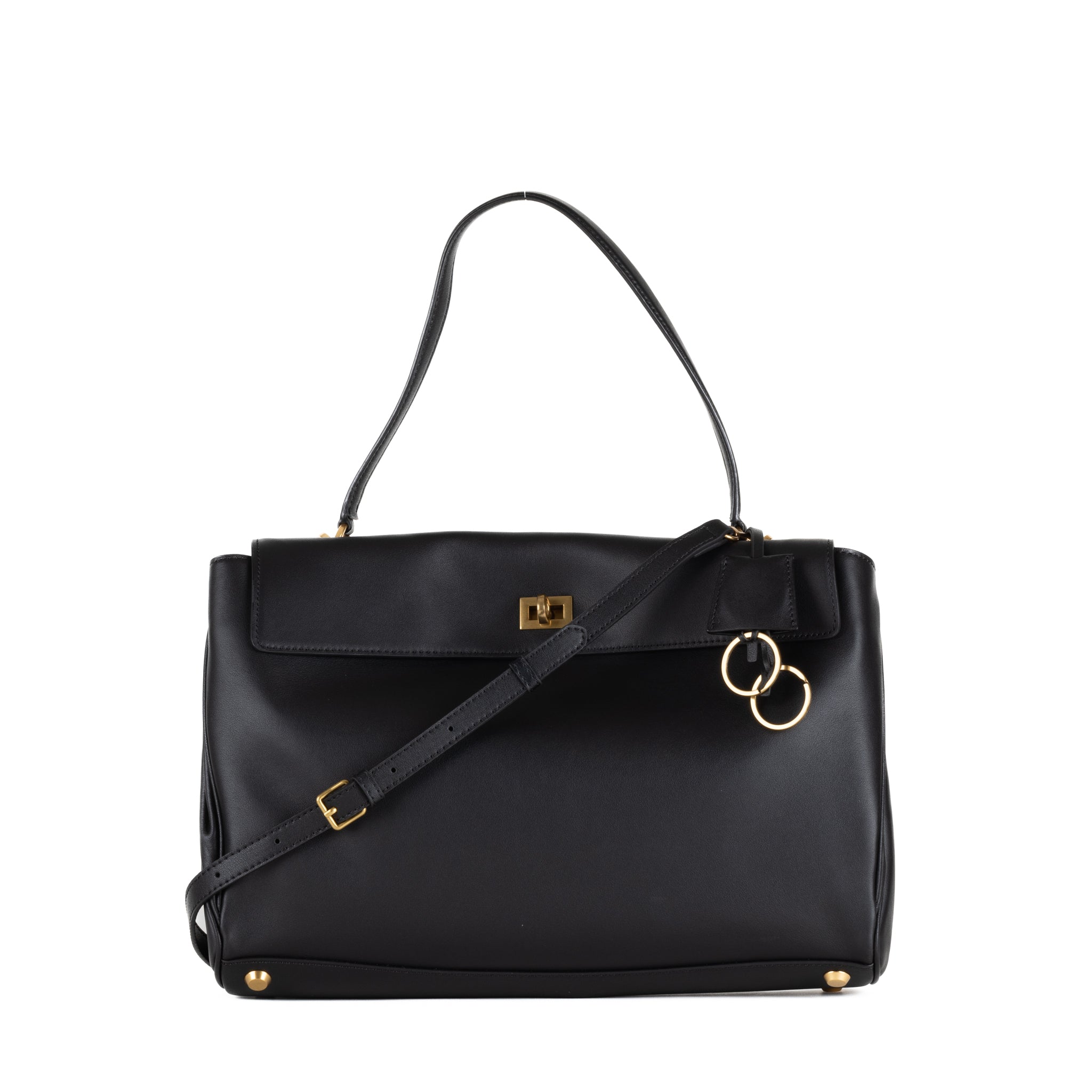 Sac à main en cuir Bianca 36 - noir