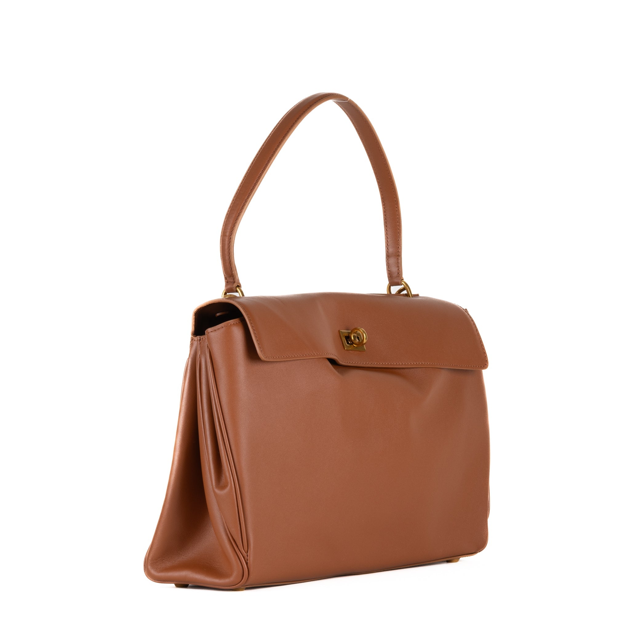 Bianca Leather Handbag 36 - Camel