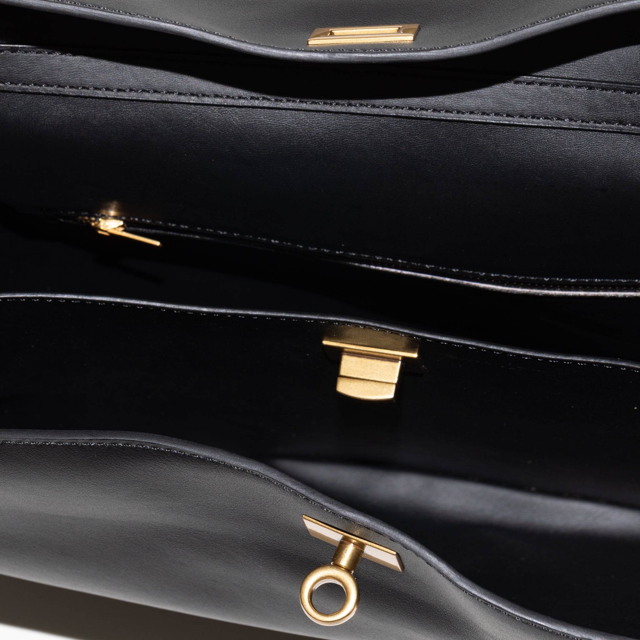 Sac à main en cuir Bianca 36 - noir