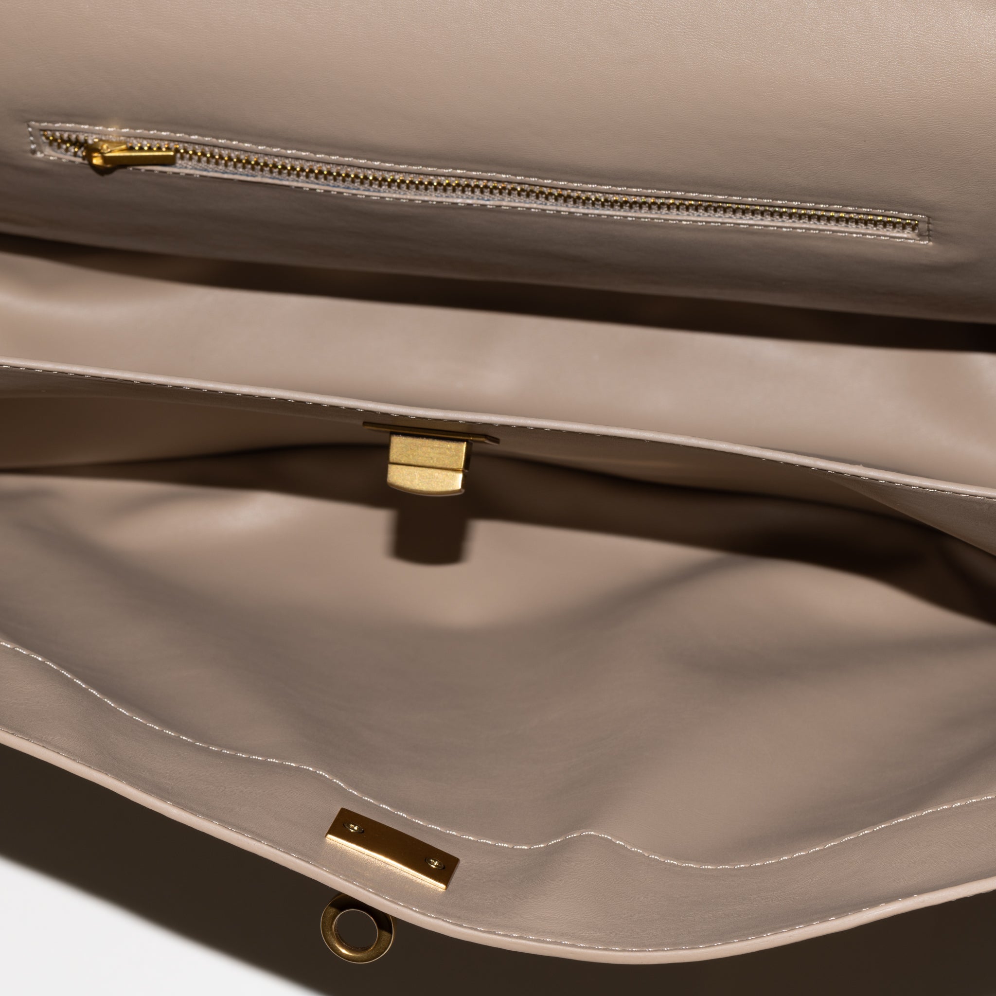 Bianca Leather Handbag 36 - Crème