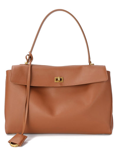 Bianca Leather Handbag 36 - Camel