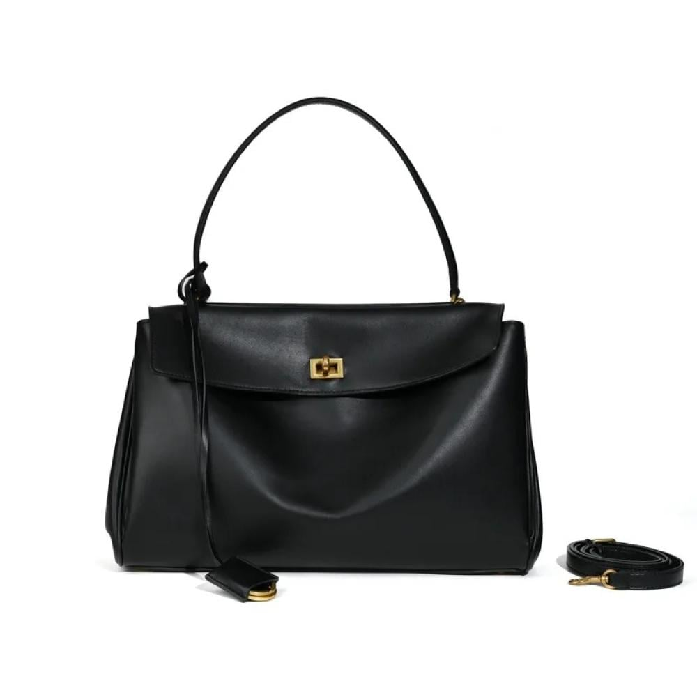 Sac à main en cuir Bianca 36 - noir