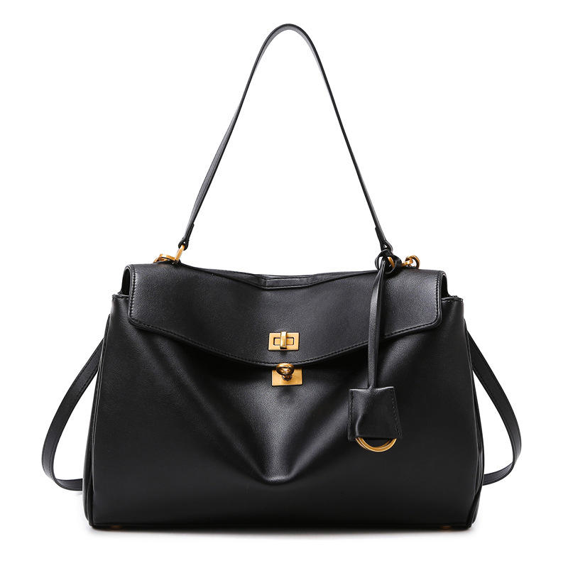 Sac à main en cuir Bianca 36 - noir