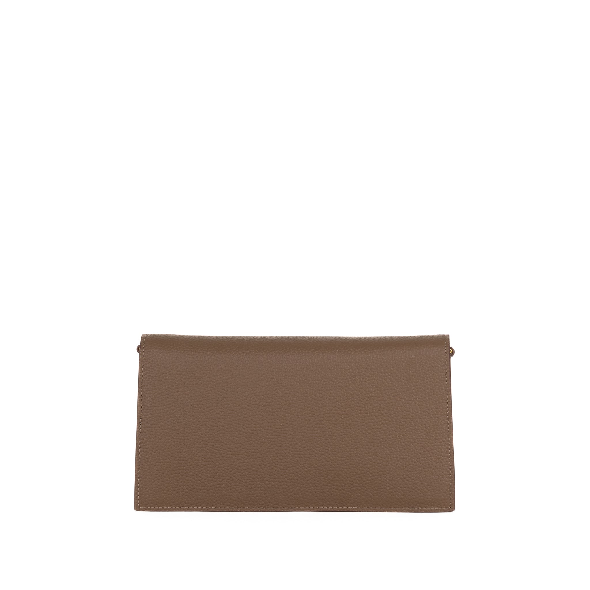 Embrayage en cuir camélia 24 - arachide