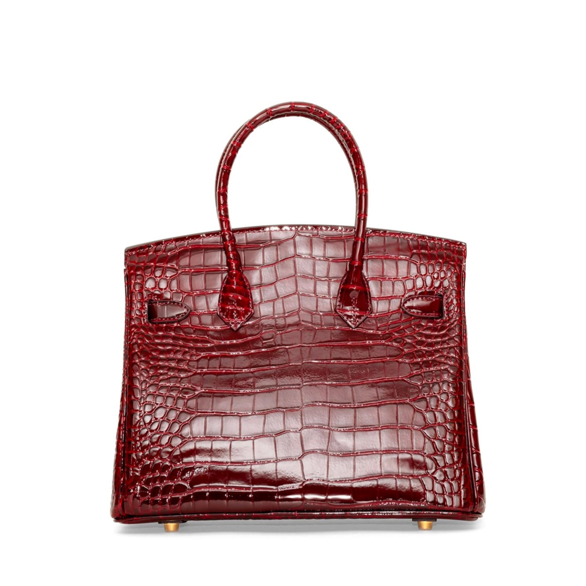 Ginna Croco Nahkalaukku 30 - Viininpunainen