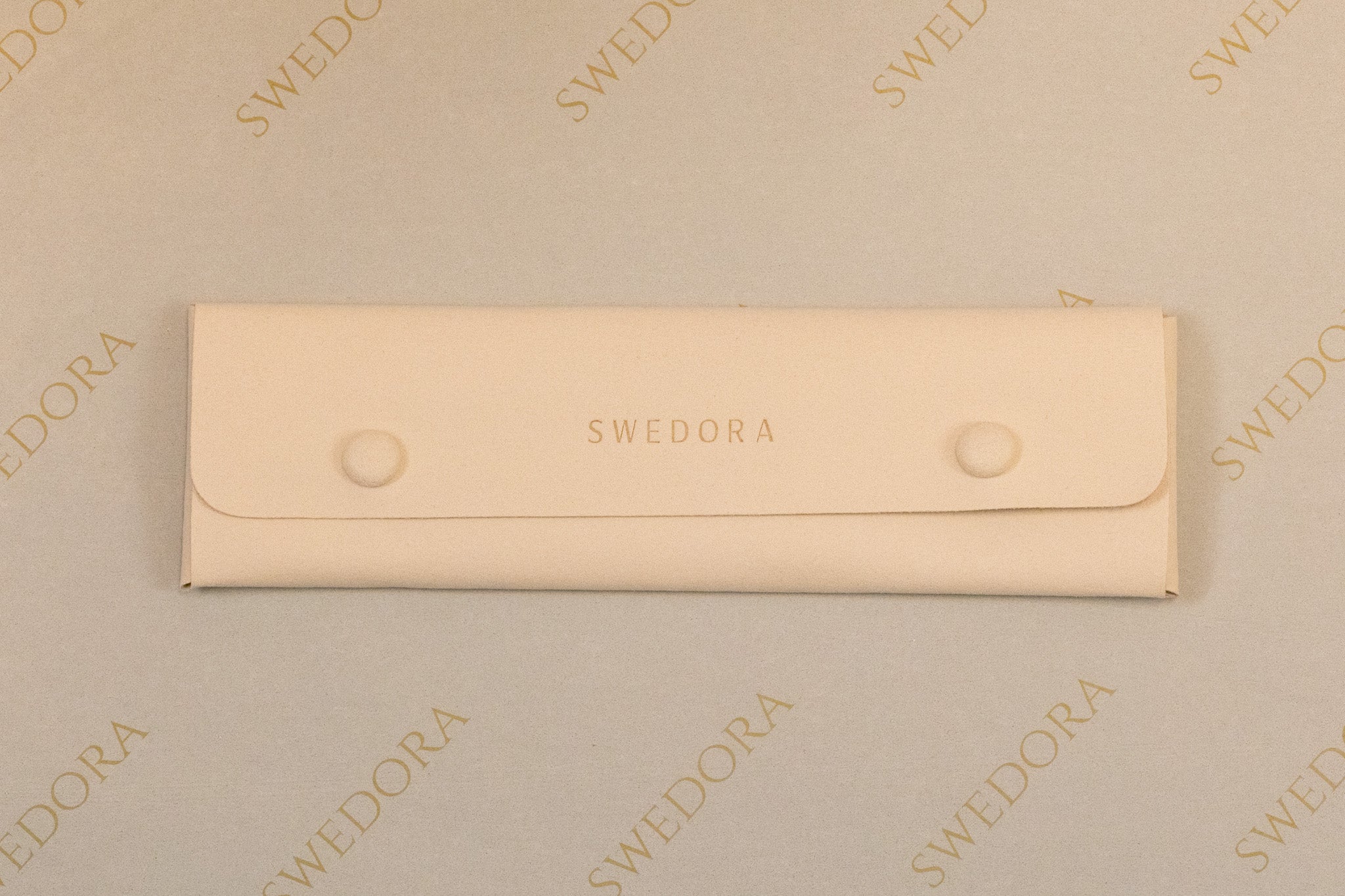 Smykkerpose til halskjede og armbånd- beige