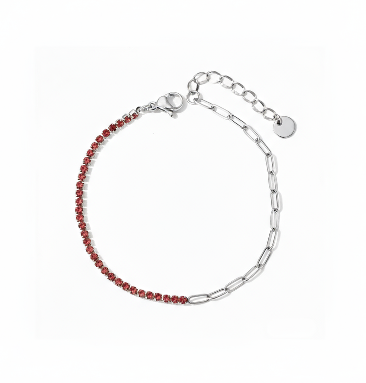 Elettra Sølv rosa Armbånd