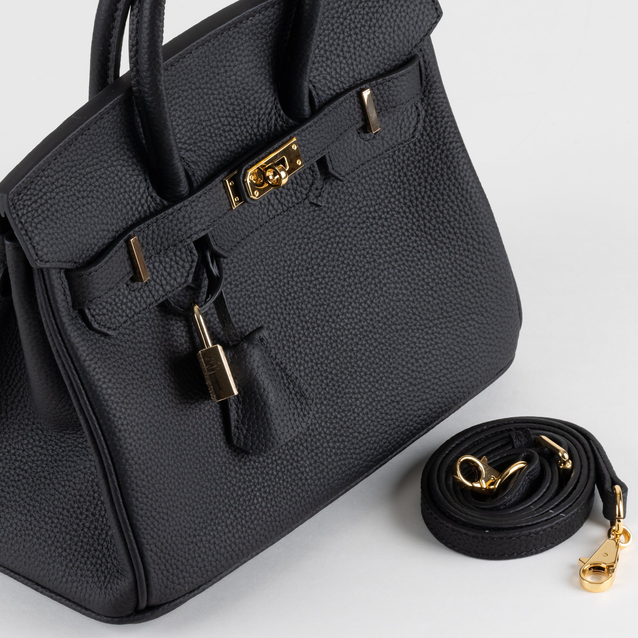 Sac à main en cuir Ella 25 - noir