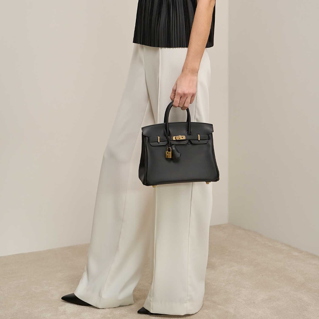 Sac à main en cuir Ella 25 - noir