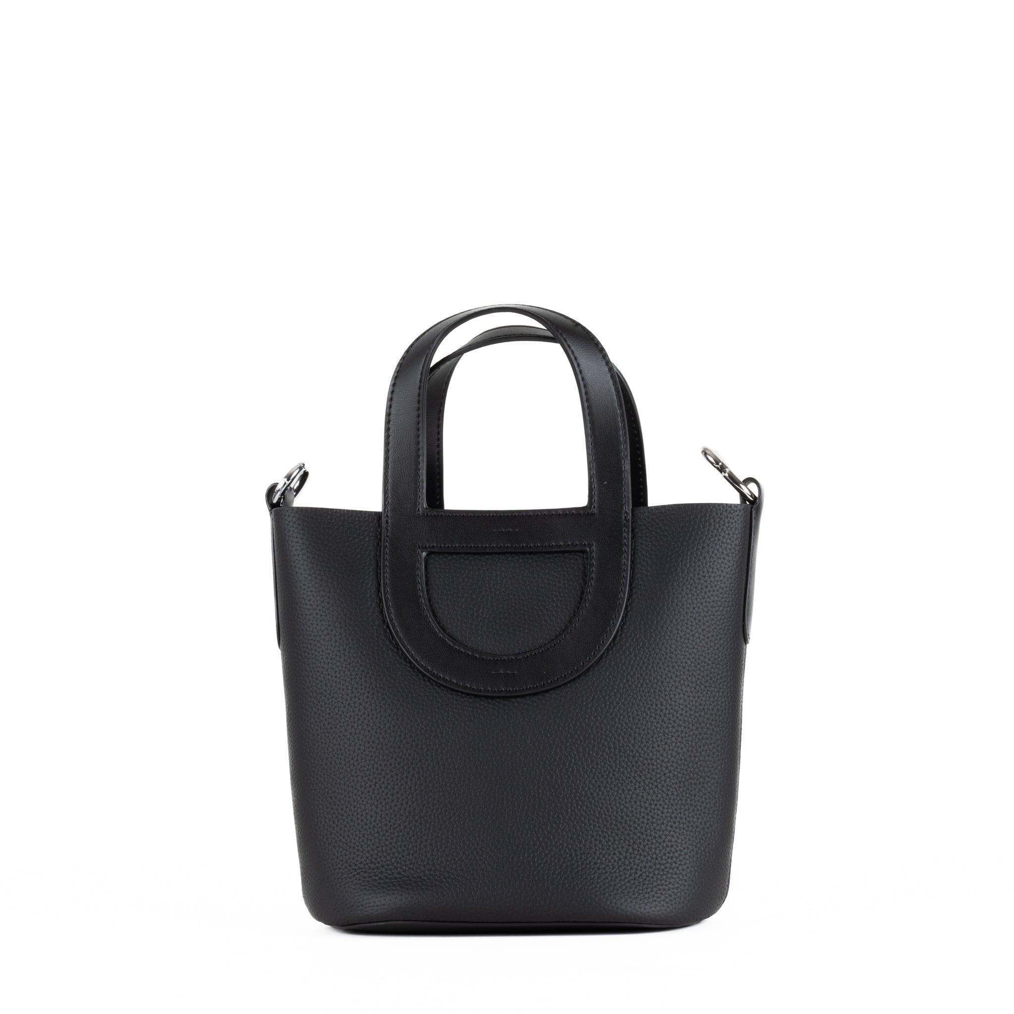 Sac à main en cuir Elodie 18 - noir