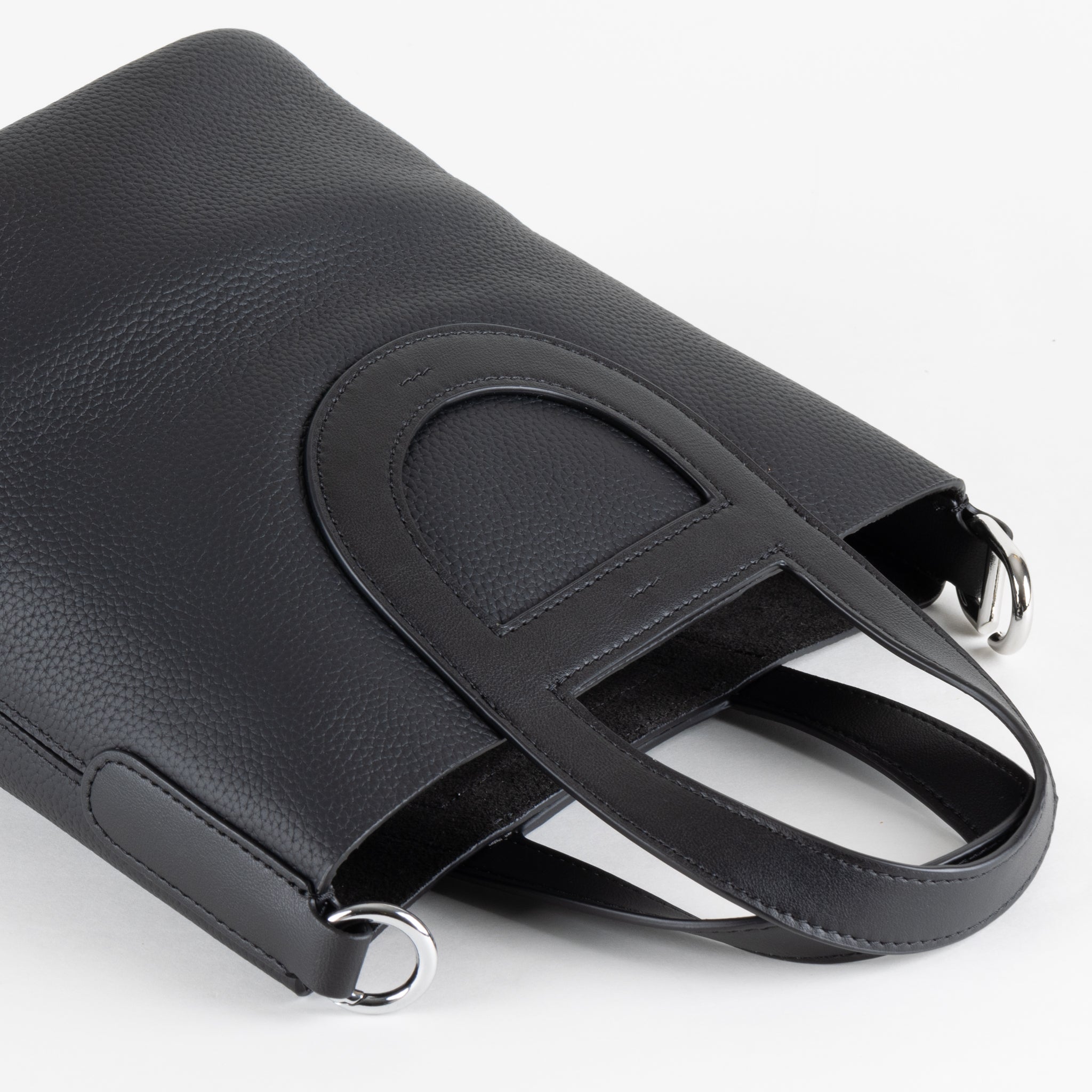 Sac à main en cuir Elodie 18 - noir