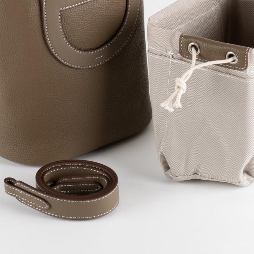 Sac à main en cuir Elodie 18 - Umber