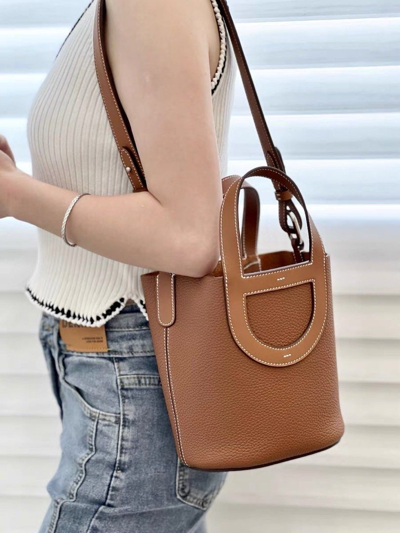 Sac à main en cuir Elodie 18 - Camel