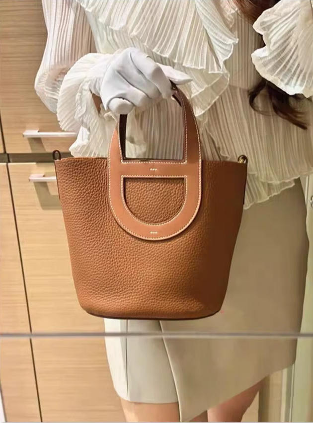 Sac à main en cuir Elodie 18 - Camel