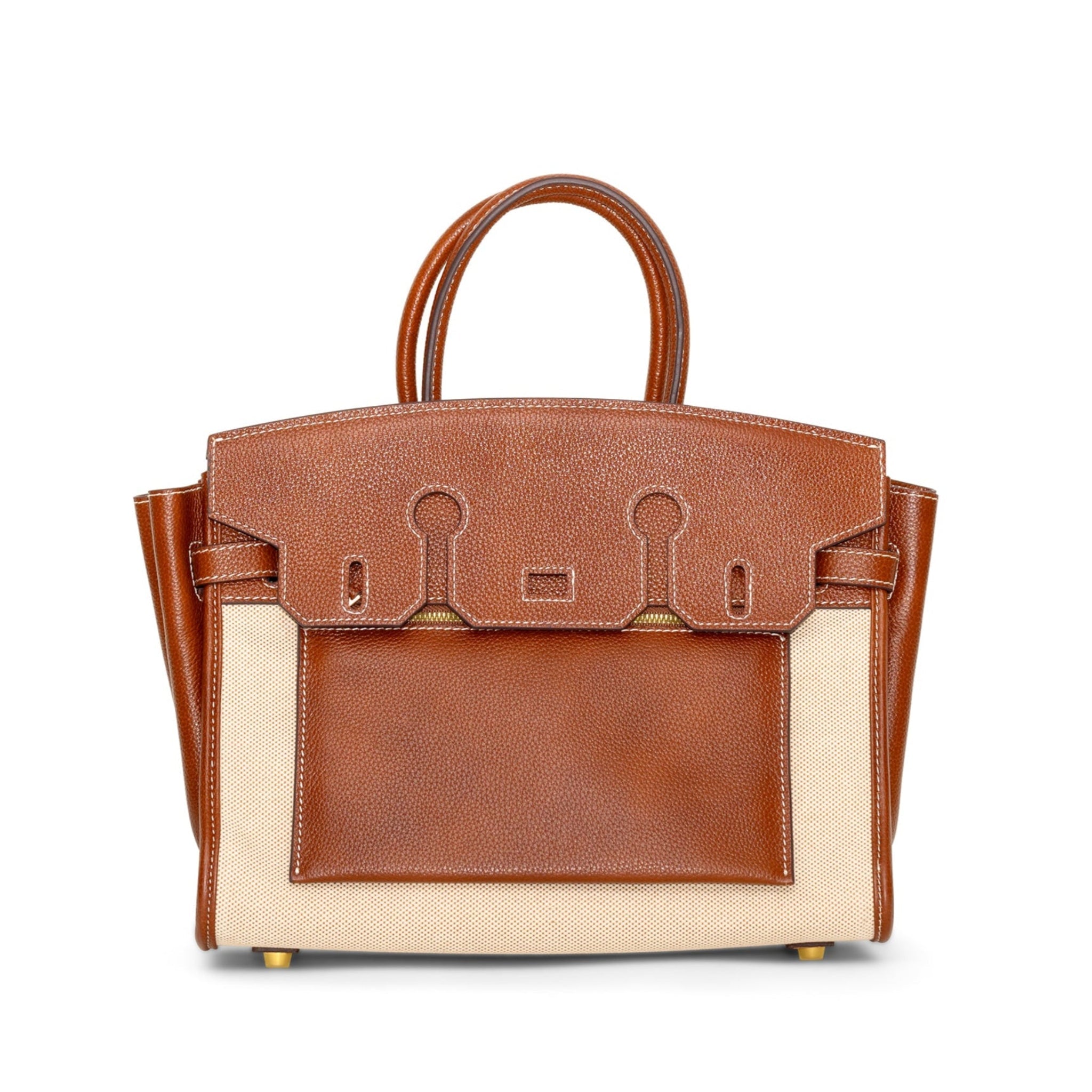 Furry Inside Out Handbag 30 - Brown