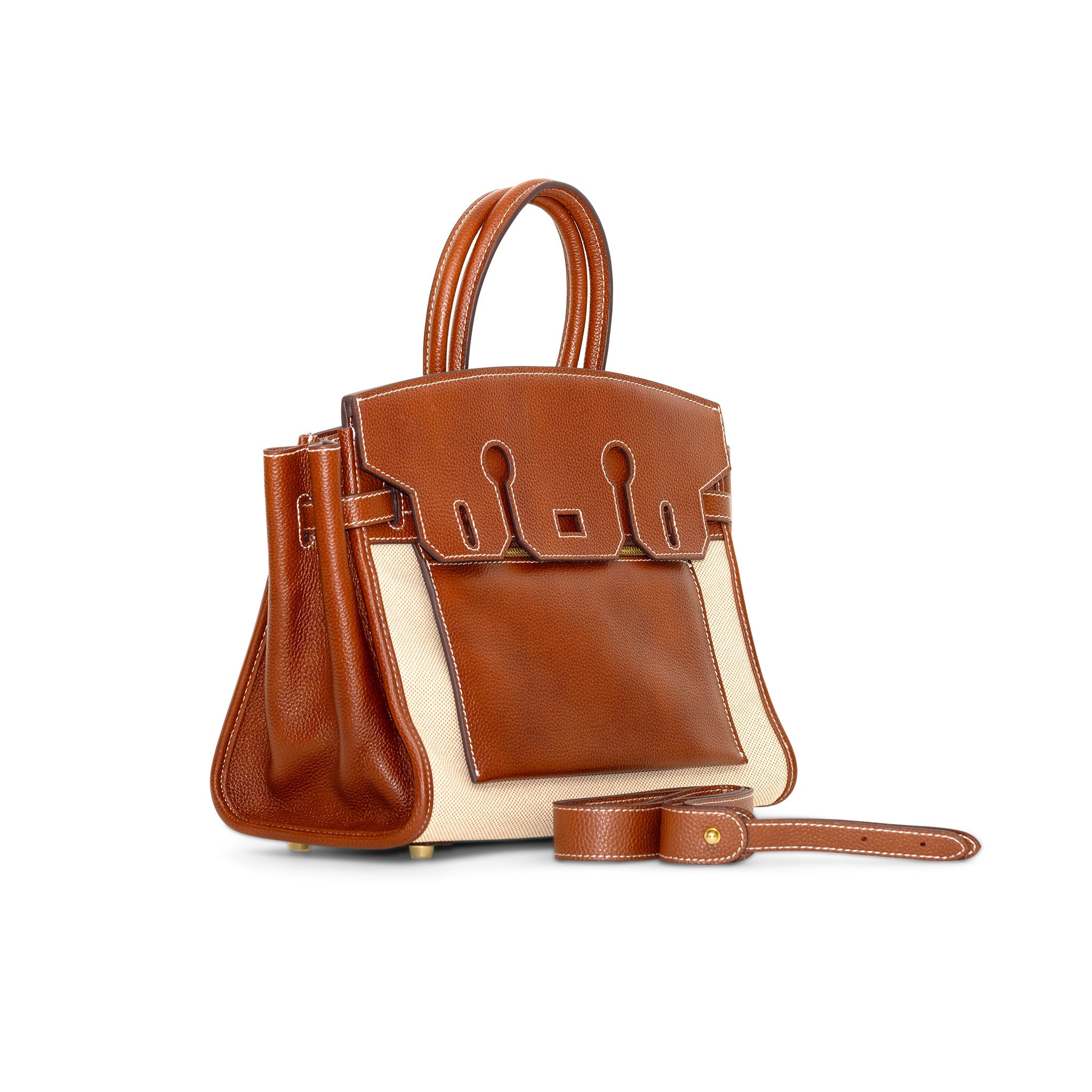 Furry Inside Out Handbag 30 - Brown