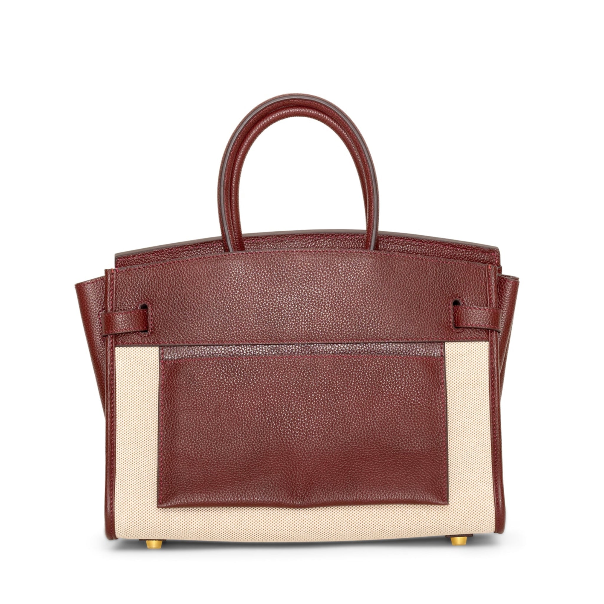 Furry Inside Out Handbag 30 - Vin rød