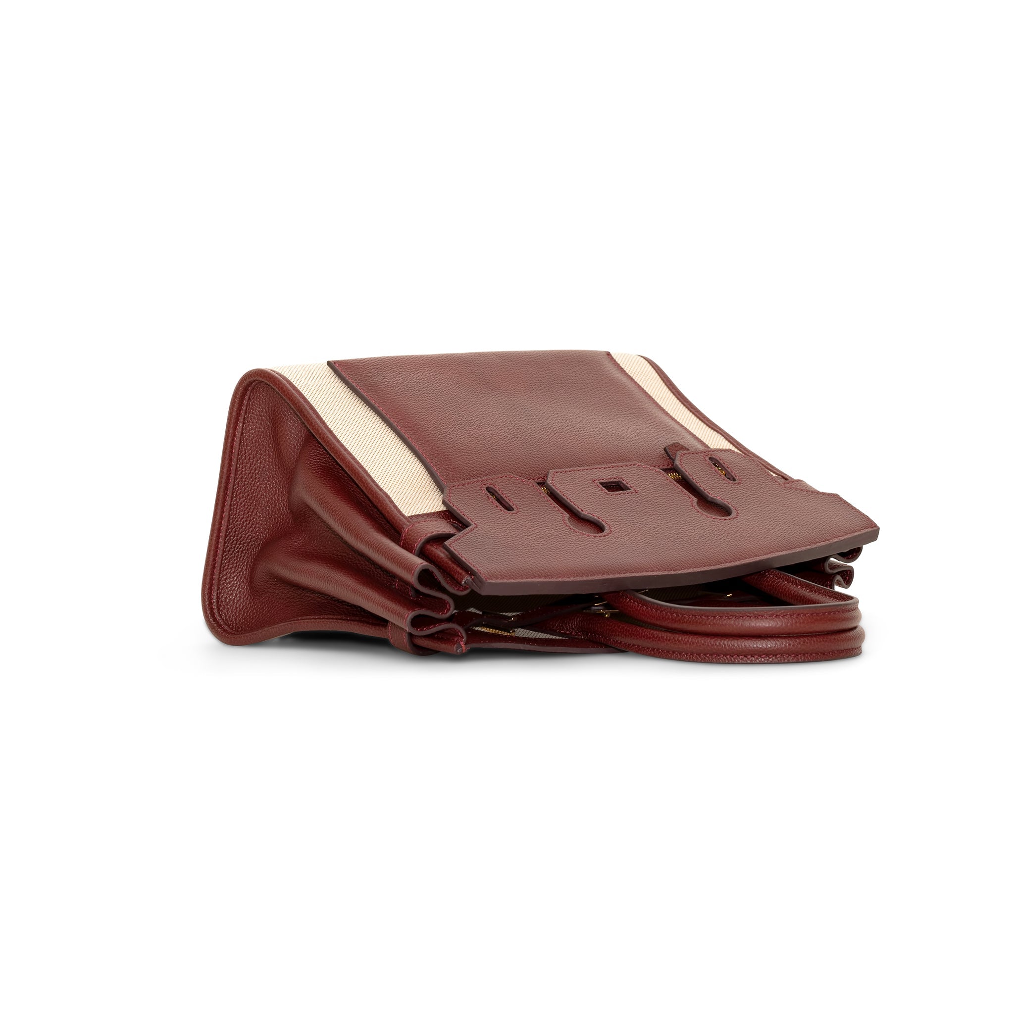 Furry Inside Out Handbag 30 - Vin rød