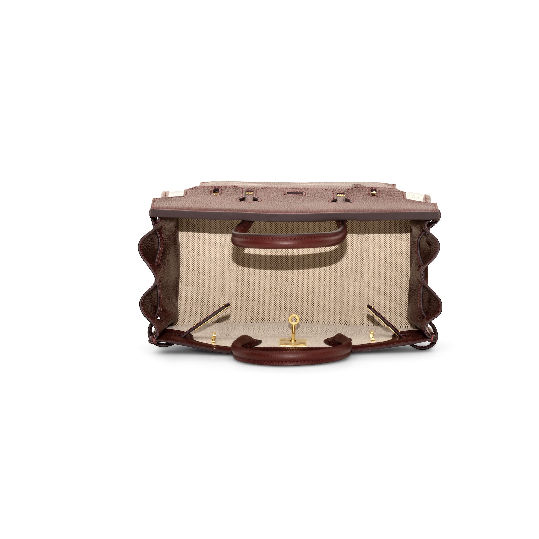 Furry Inside Out Handbag 30 - Vin rød