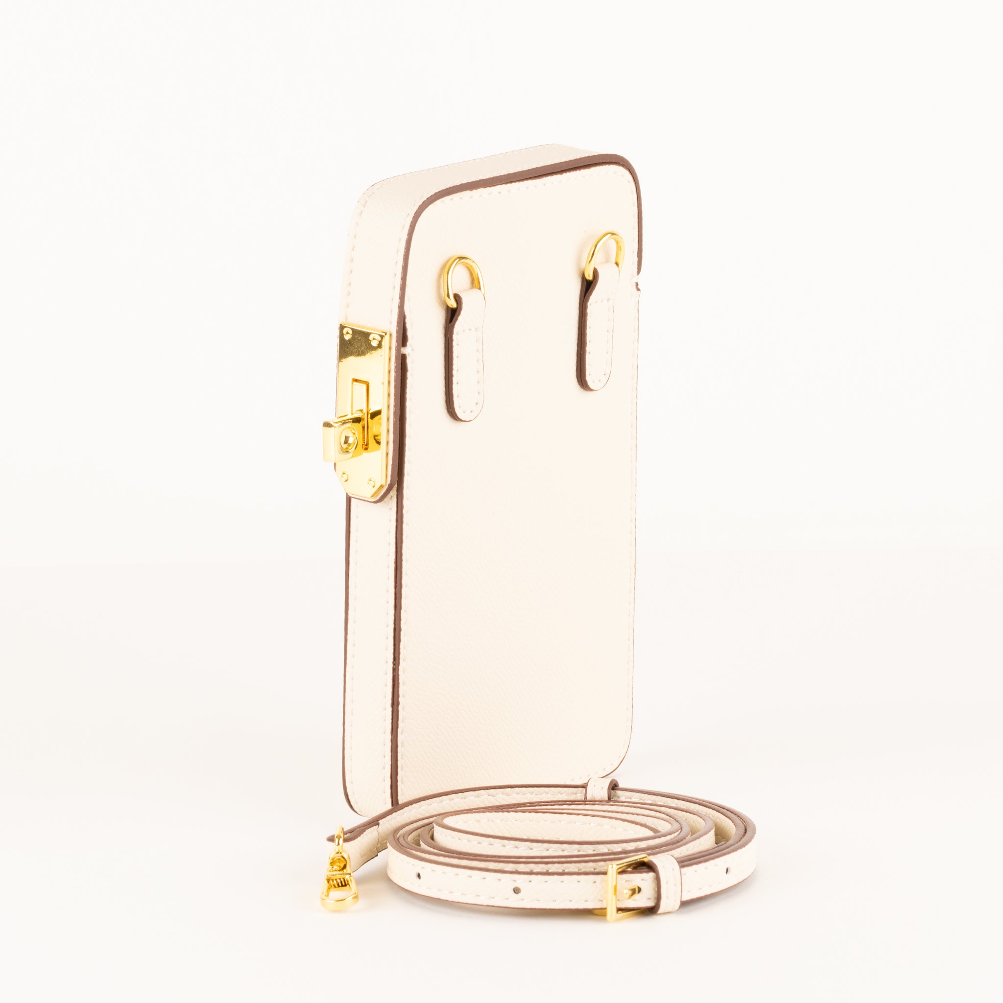 Fairlie Leather Mobile Bag 18 - Crème