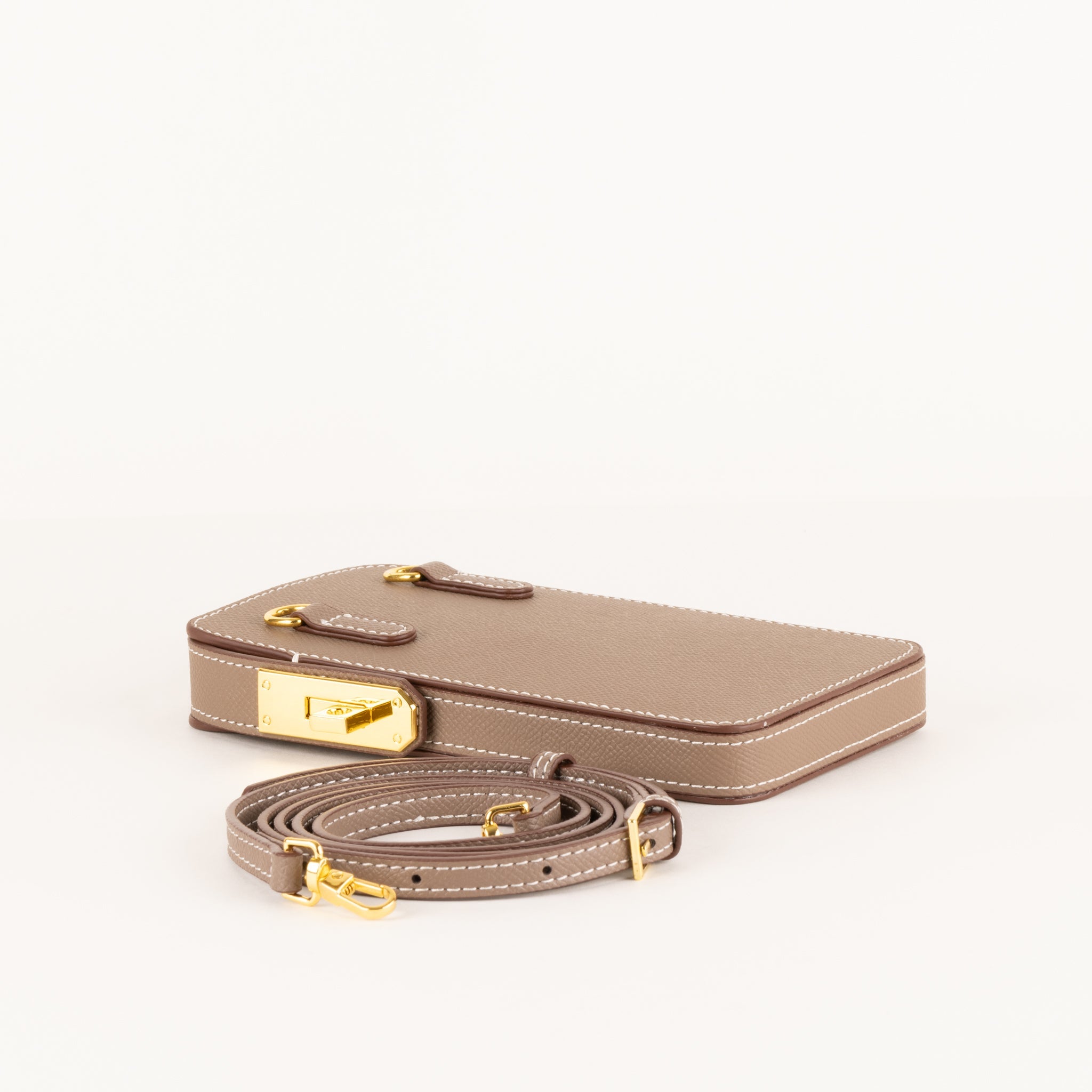 Fairlie Leather Mobile Bag 18 - Peanøtt