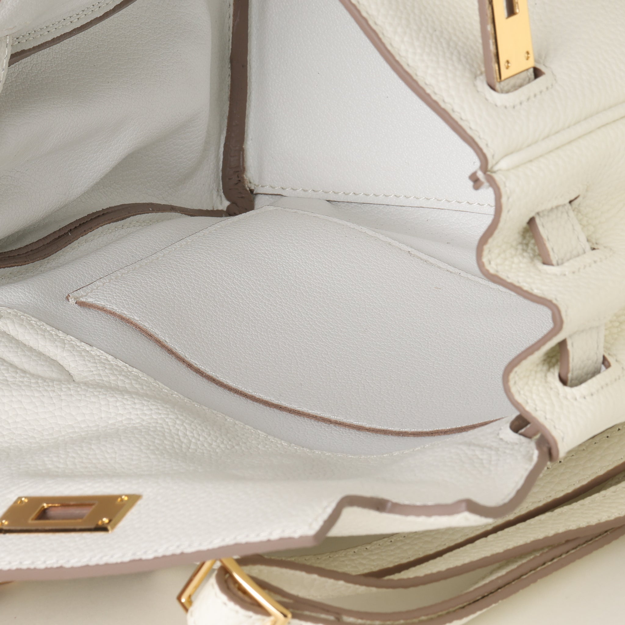 Fernanda Leather Sac à dos 22 - Crème