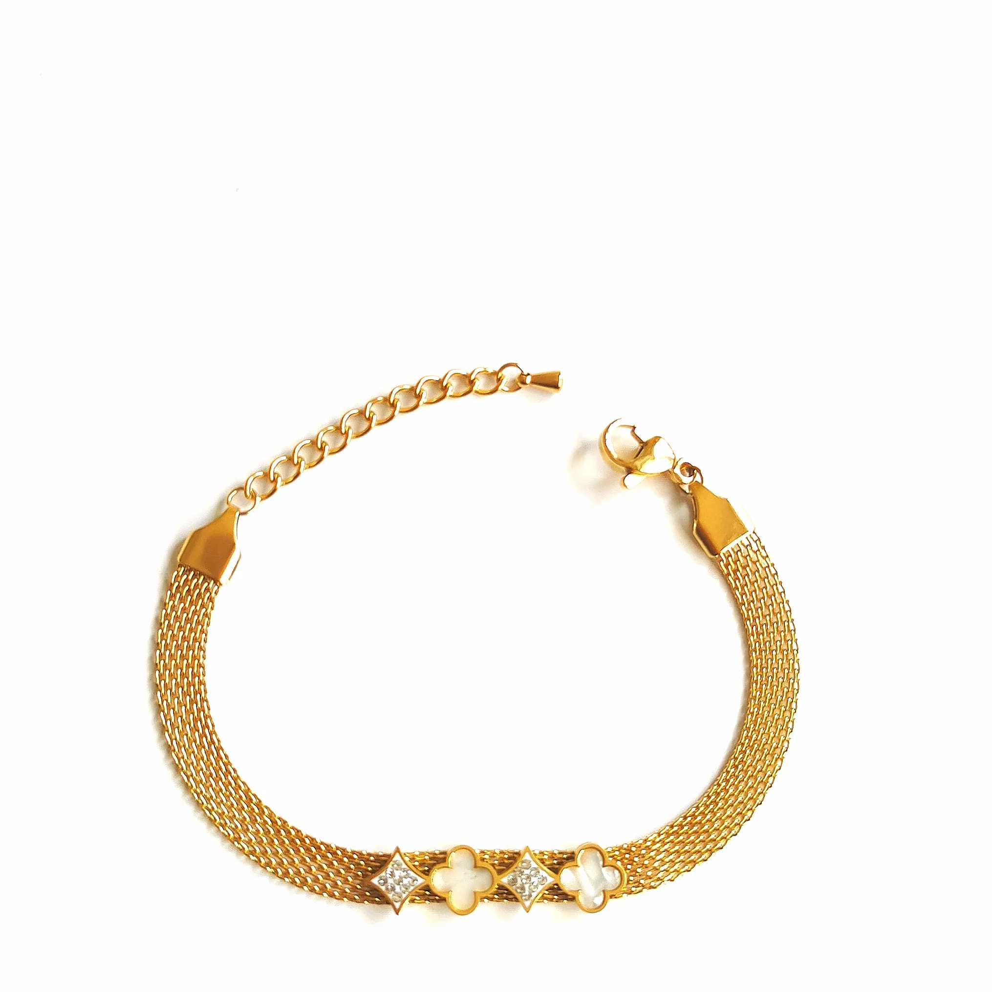 Meriem fire -Clover armbånd