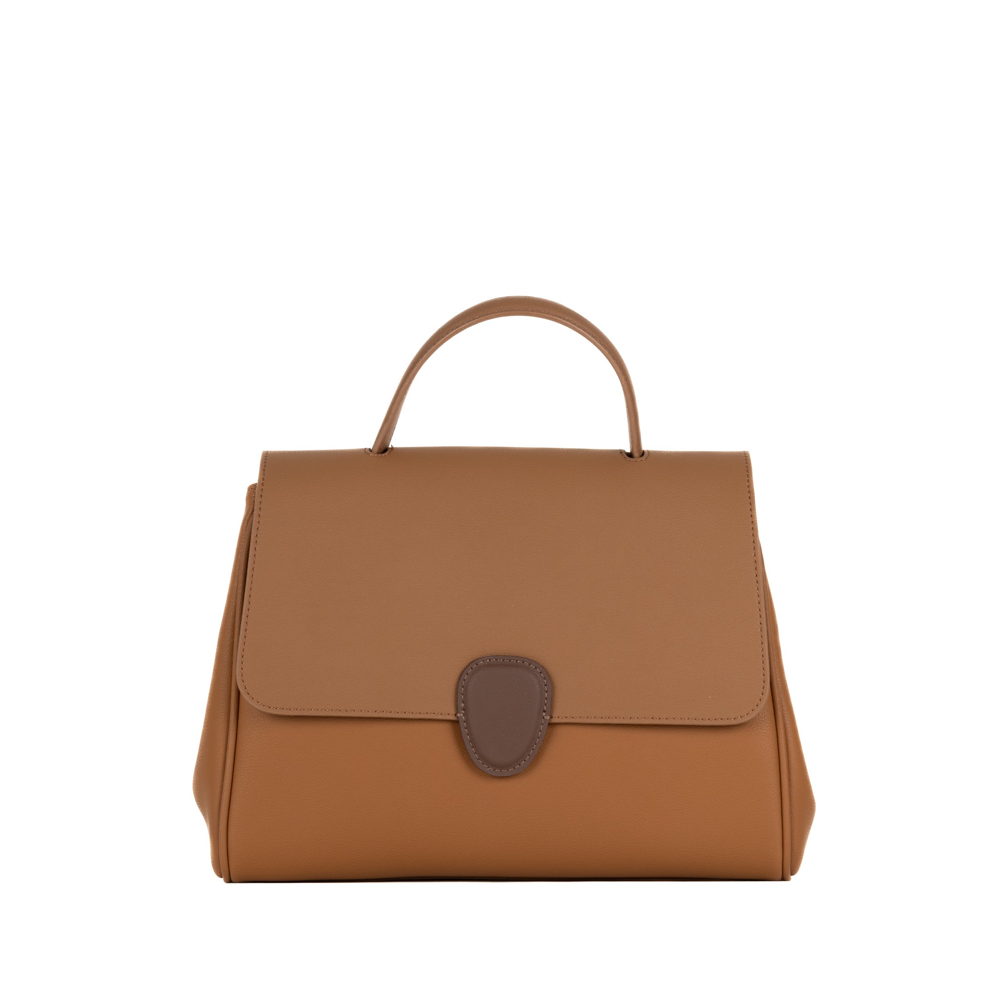 Sac à main en cuir Gisèle 28 - marron