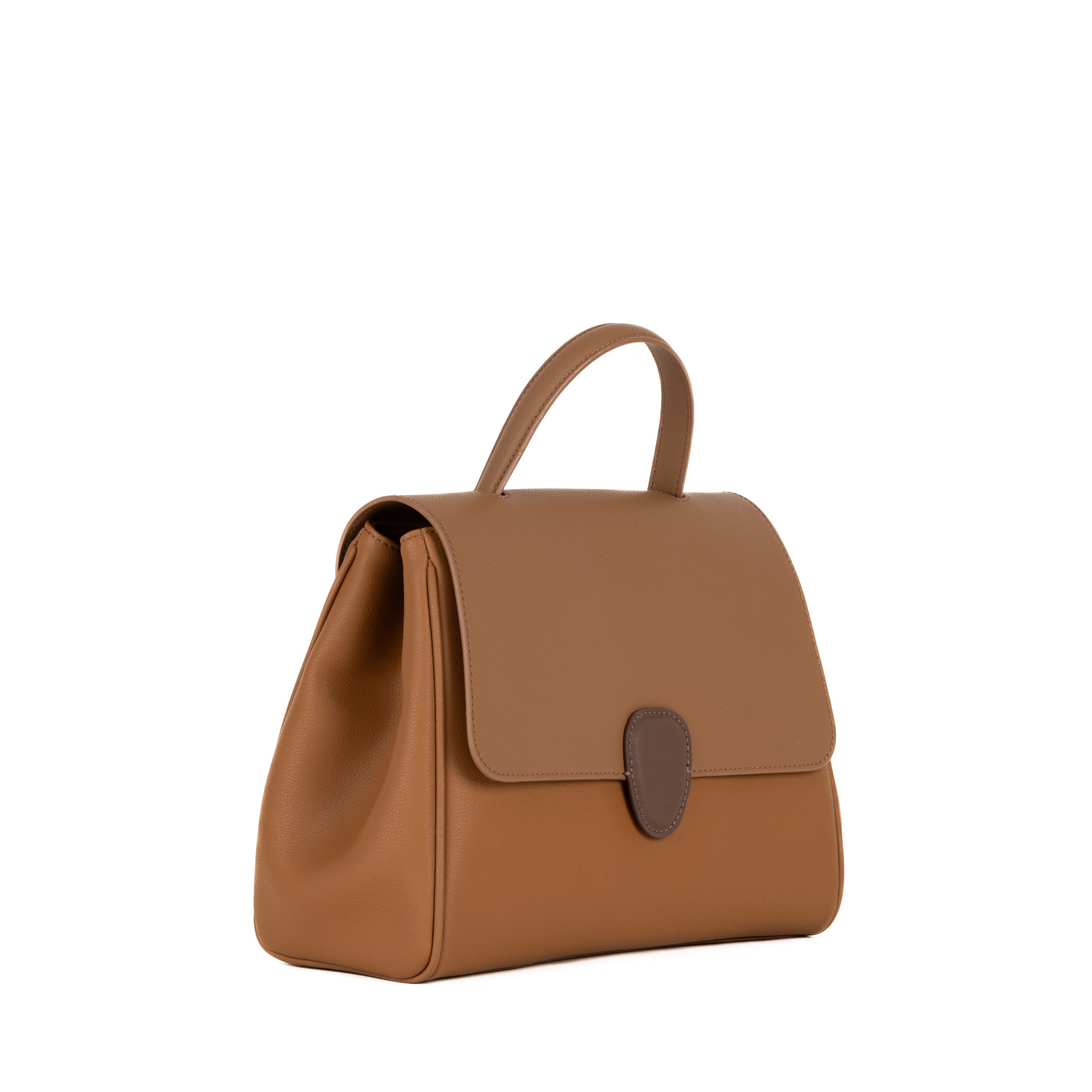Sac à main en cuir Gisèle 28 - marron