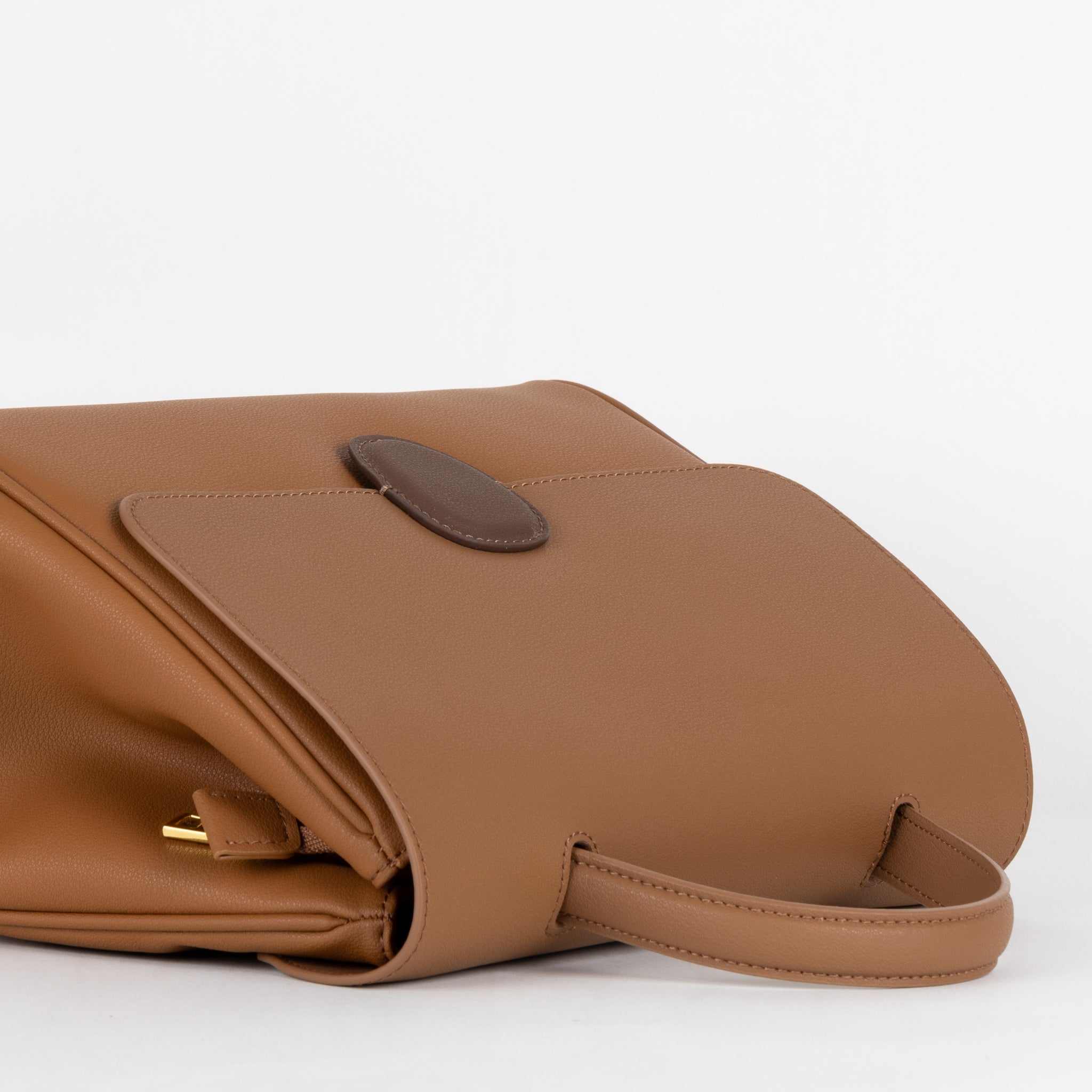 Sac à main en cuir Gisèle 28 - marron