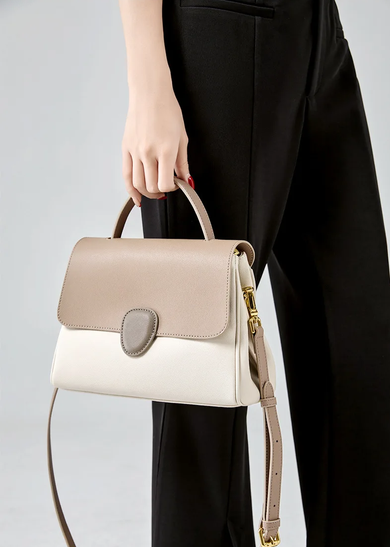 Gisèle Lederhandtasche 28 - Peanut