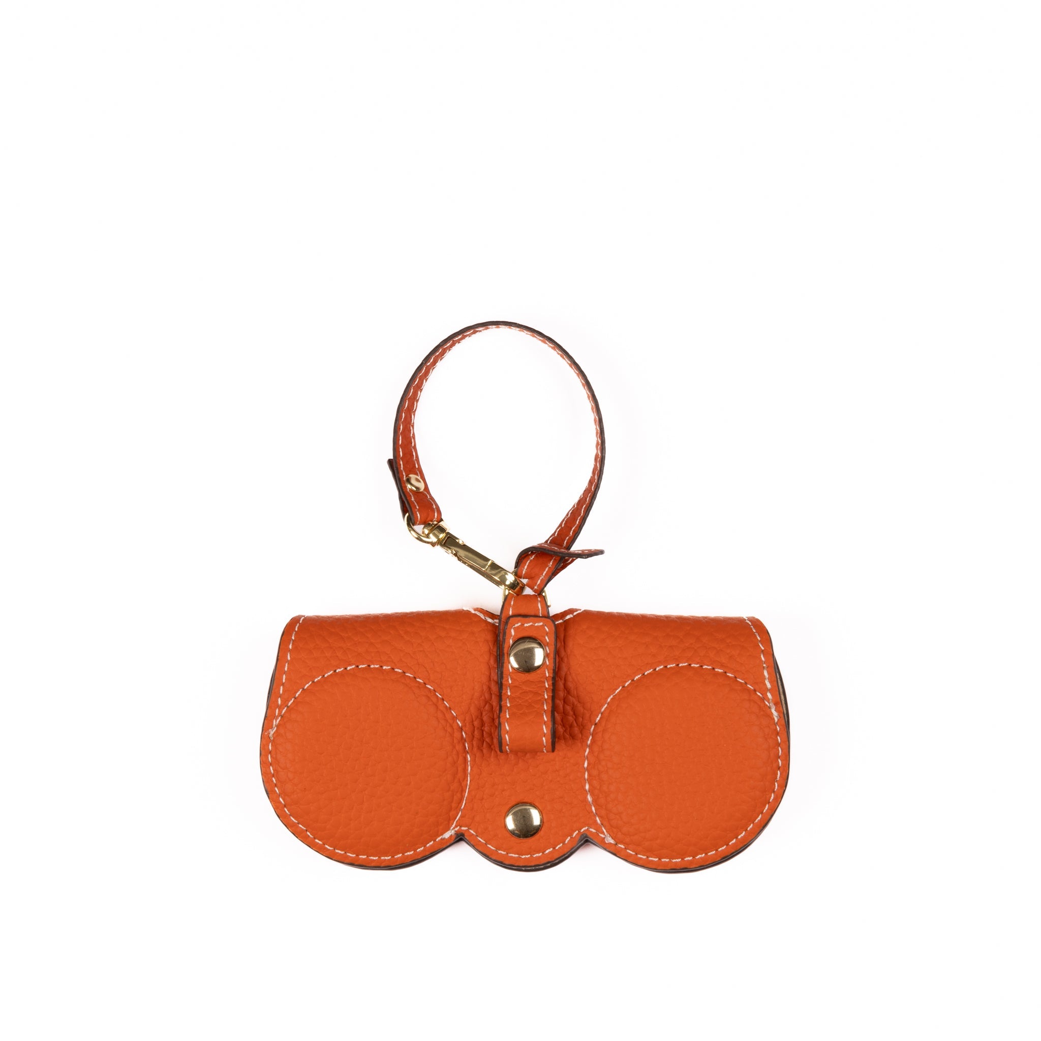 Brillenetui mit Karabinerhaken - Classic Orange