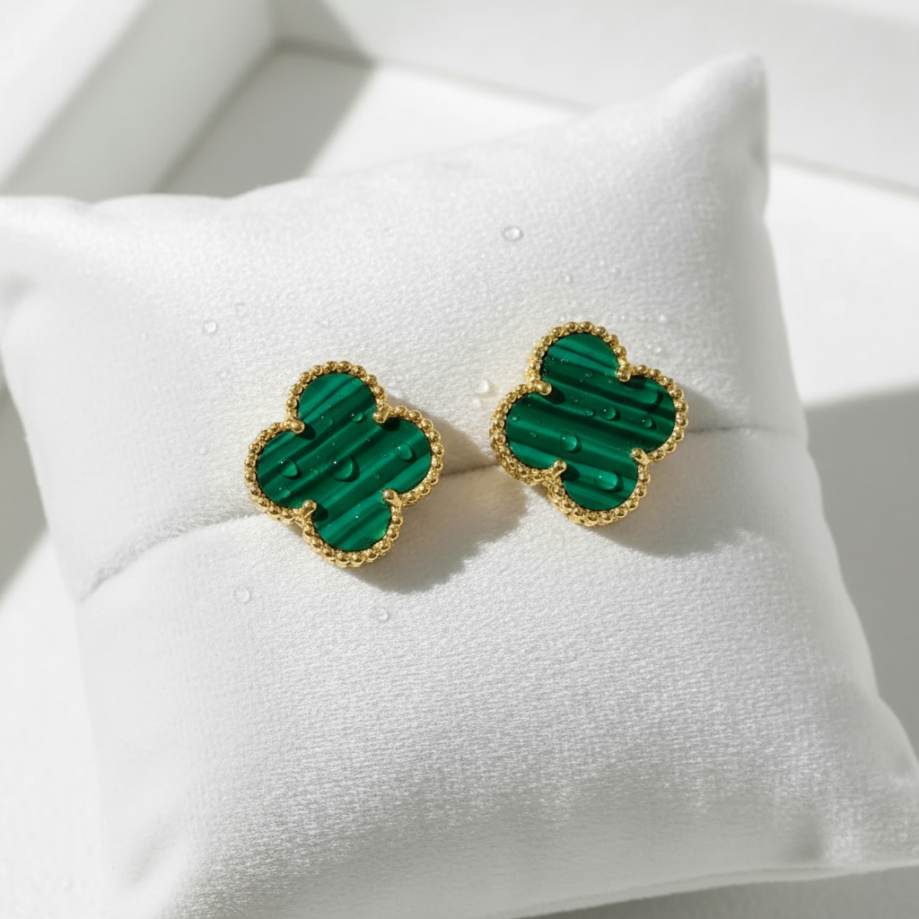 Celia Nelilehtinen Korvakorut Vihreä