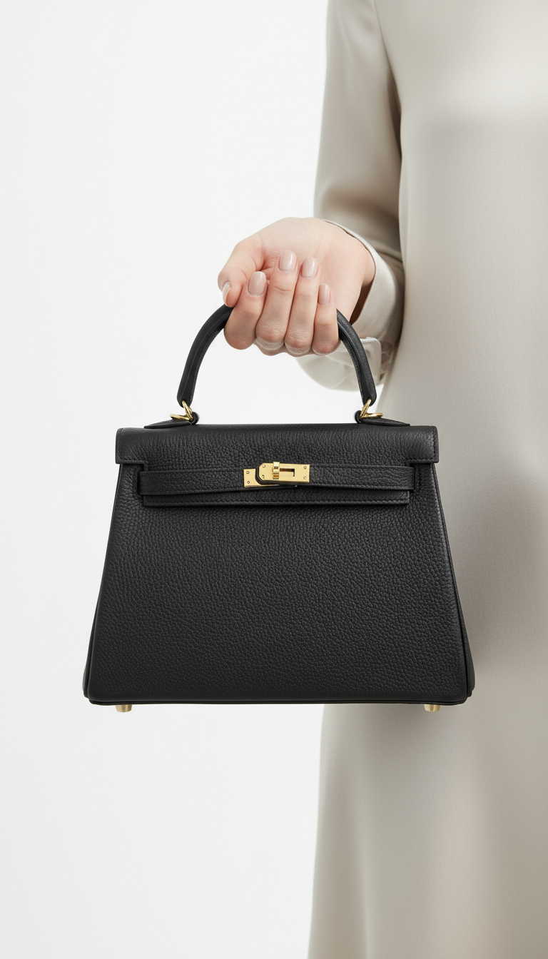 Joelle Leder Handtasche 30 - Schwarz