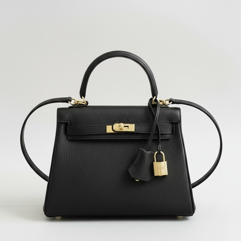 Joelle Leder Handtasche 30 - Schwarz