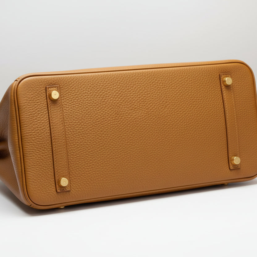 Viktoria Läder Handväska 40 - Golden Brown
