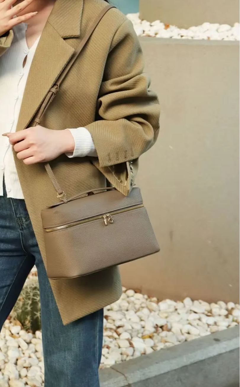 Sac à main en cuir Inès 27 - Umber