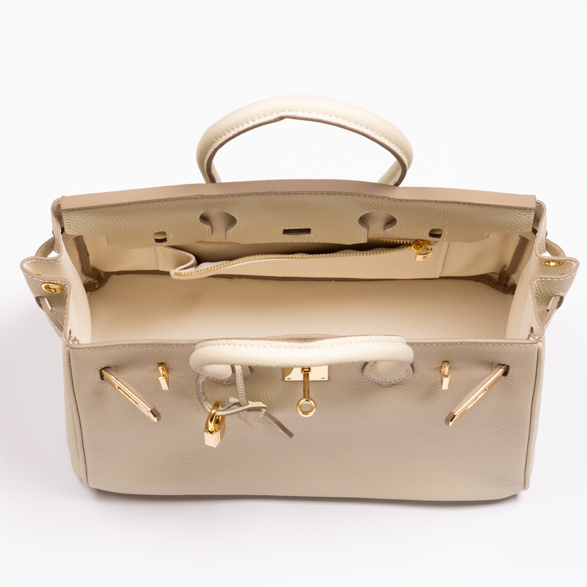 Sac à main Joelle Leather 30 - Crème
