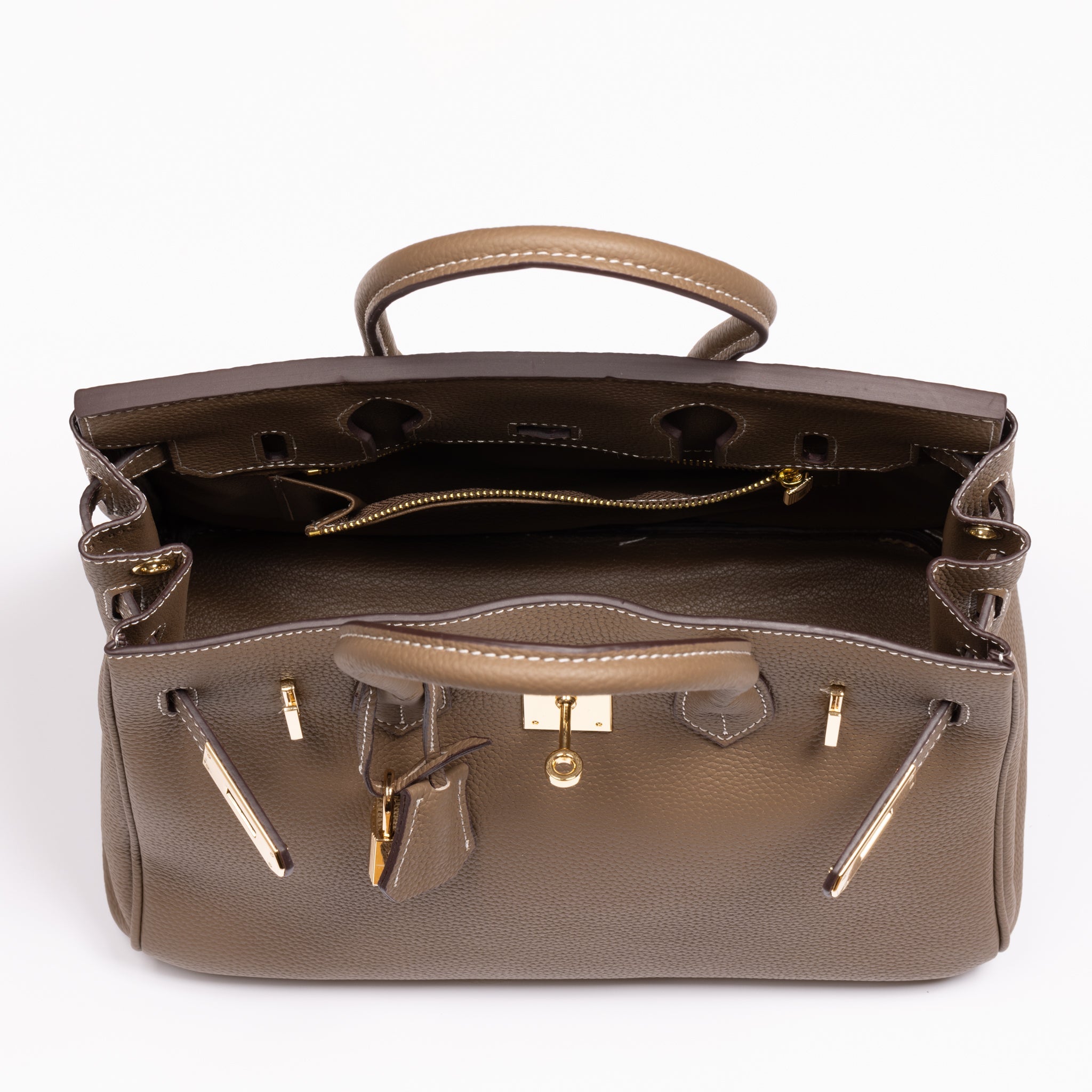 Ella Læder Håndtaske 25 - Peanut