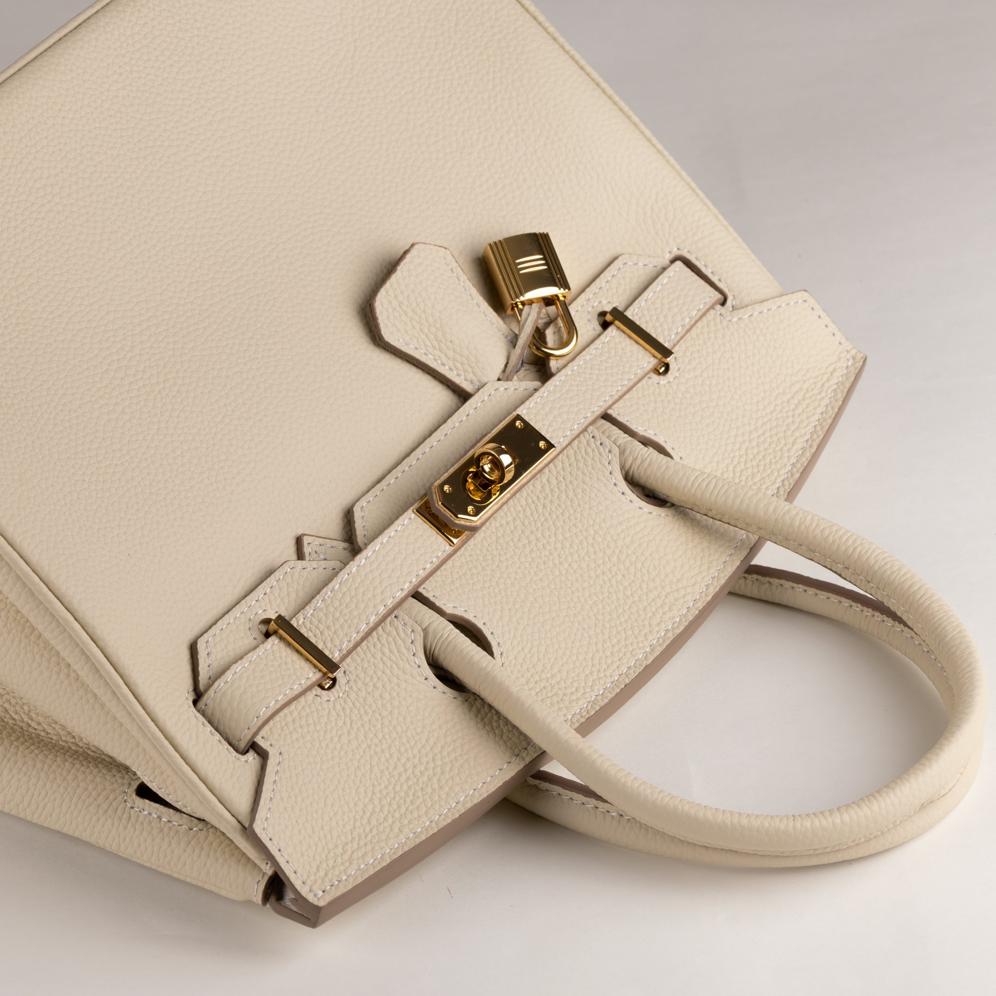 Sac à main Joelle Leather 30 - Crème