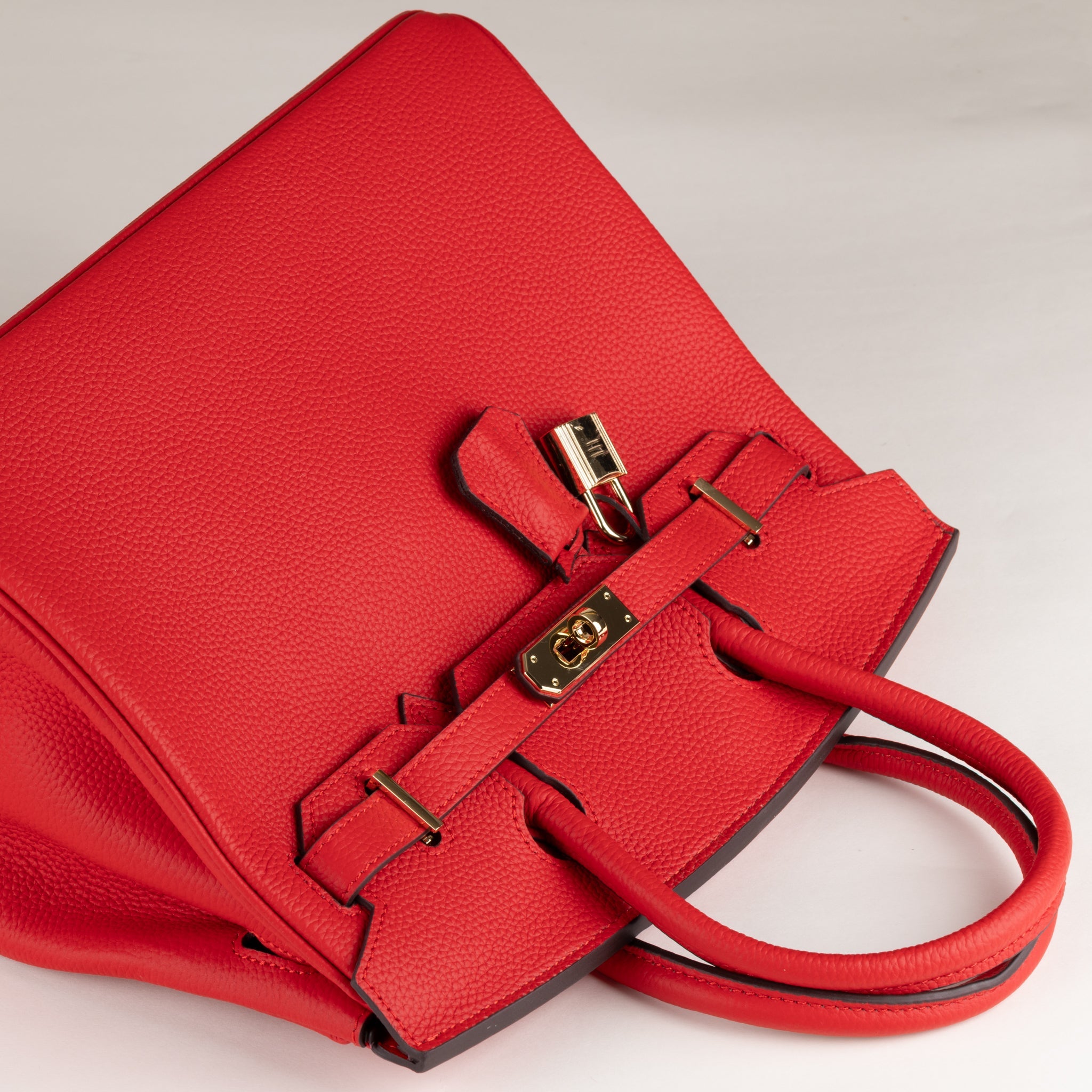 Sac à main Joelle en cuir 30 - rouge