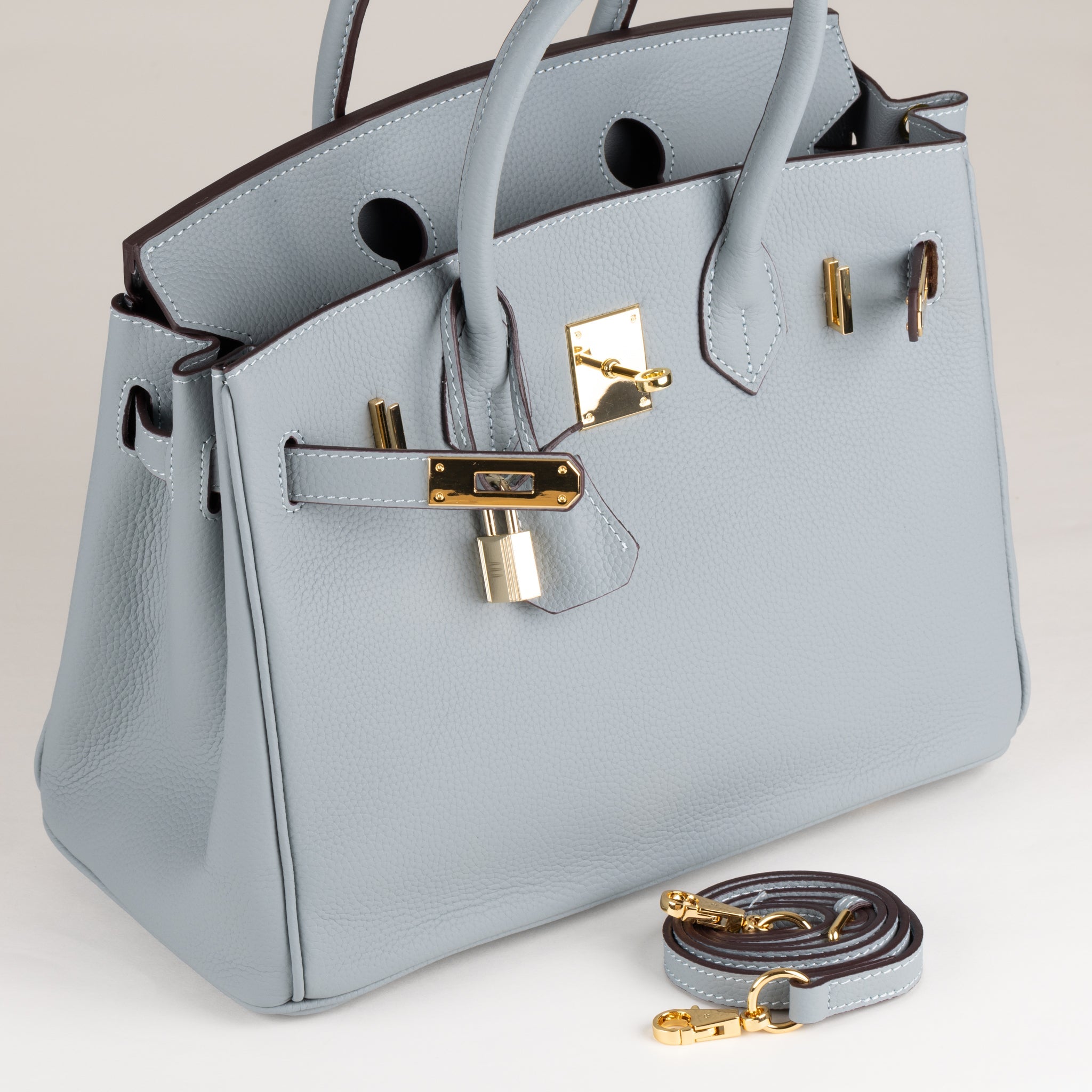 Sac à main Joelle en cuir 30 - bleu