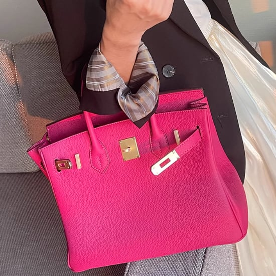 Joelle Læder Håndtaske 30 - Fuchsia